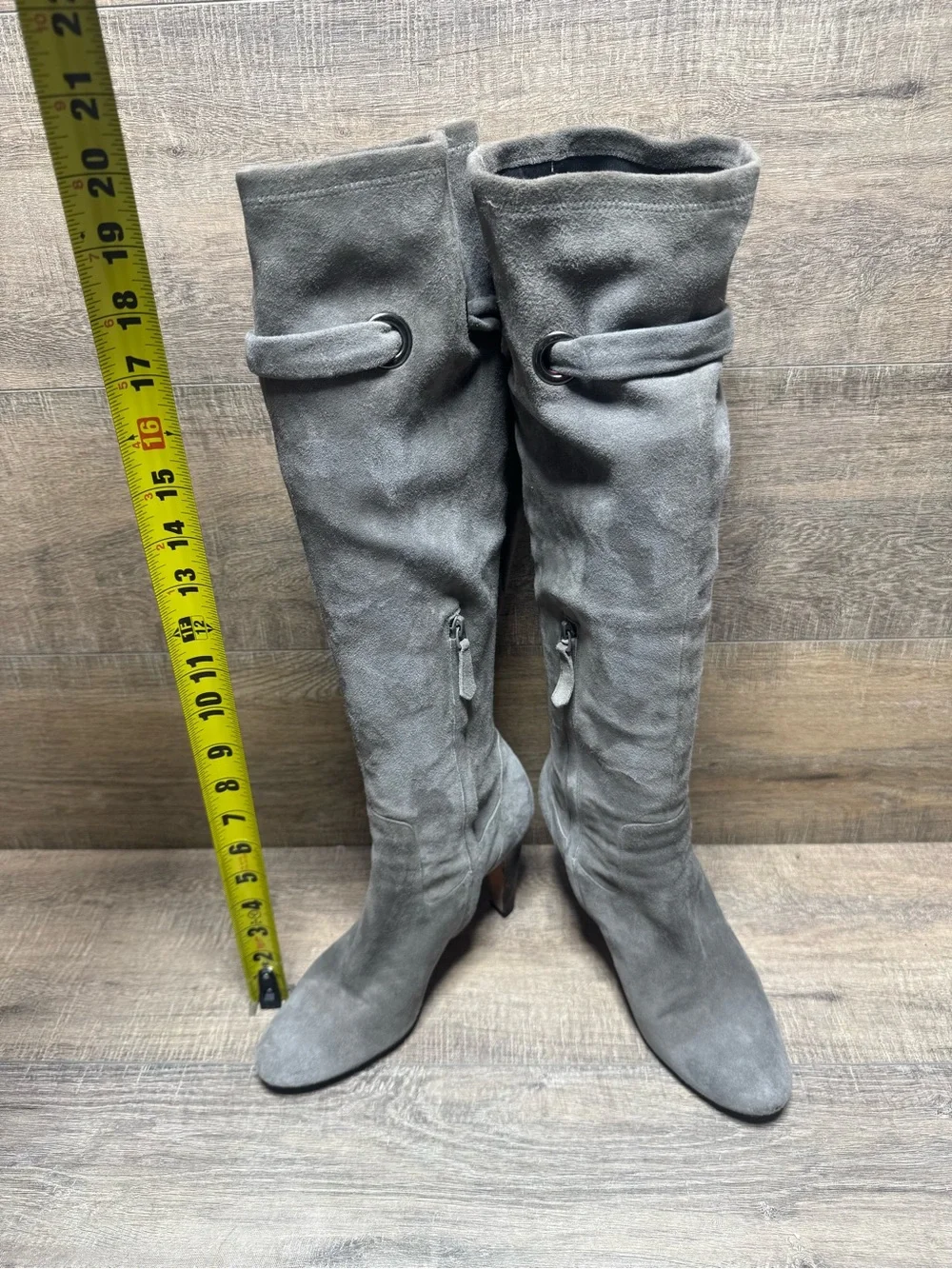 Cole Haan Women’s Over-the-Knee Suede Boots in Gray